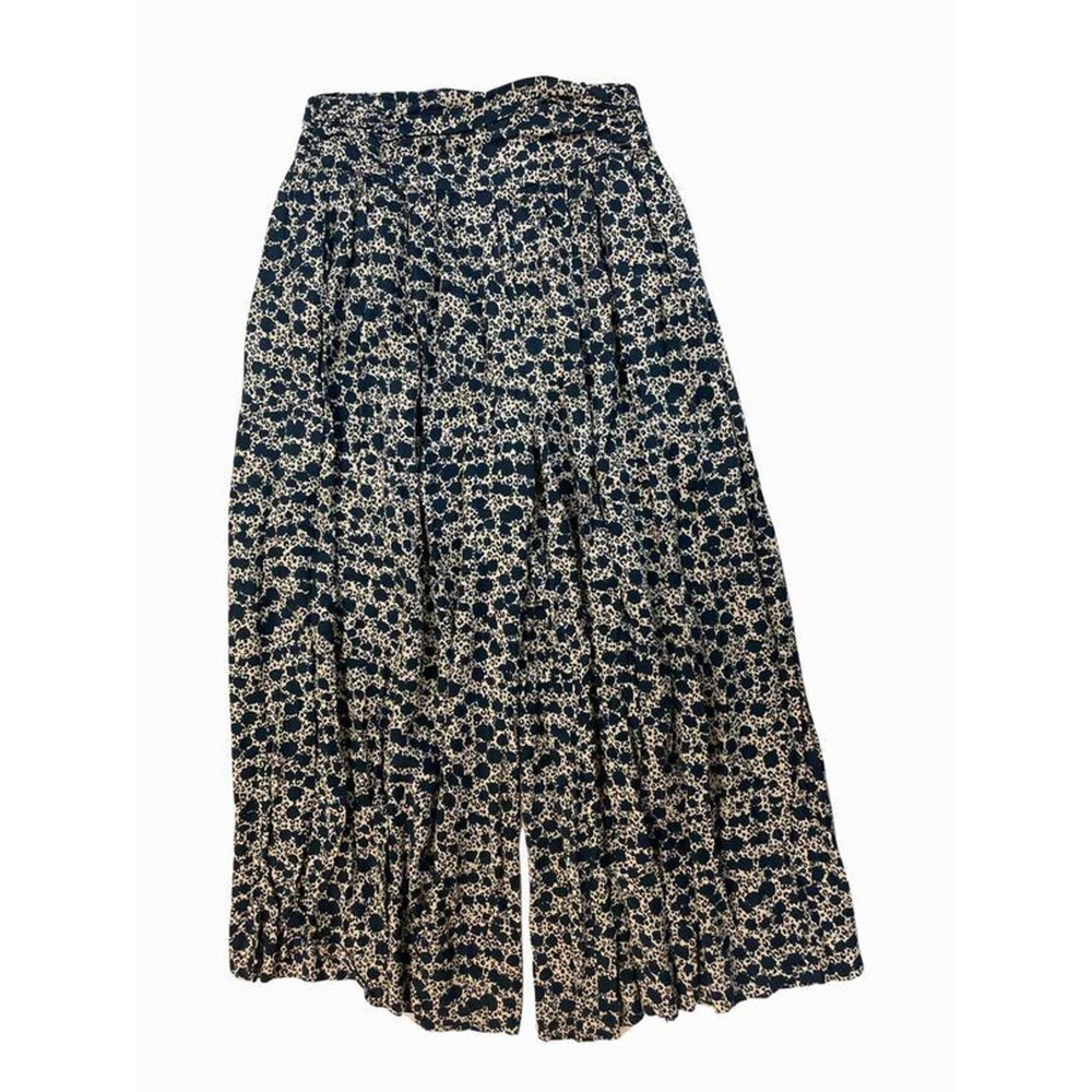 ANTHROPOLOGIE HIGH WAIST WIDE LEG TAN/BLACK PANT SIZE 12